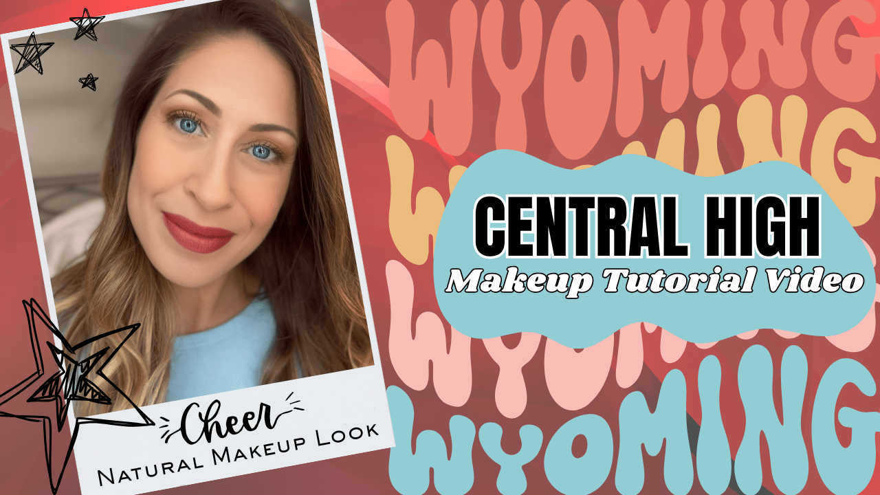 Central High Wyoming Cheer Makeup - Natural Eye Makeup with a Touch of Sparkle - Glam Game Beauty