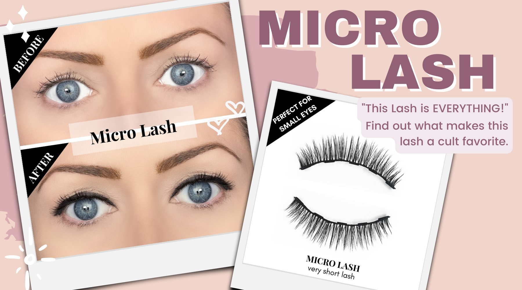 Effortlessly Enhance Your Natural Beauty with MICRO LASH: Extra Tiny Magnetic Lashes for a Subtle, Elegant Look