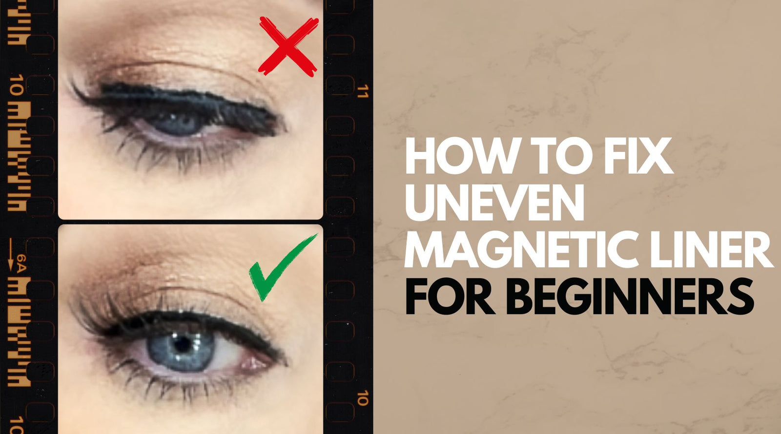 Flawless Magnetic Eyeliner - A Comprehensive Guide + How to Fix Uneven Magnetic Liner! - Glam Game Beauty