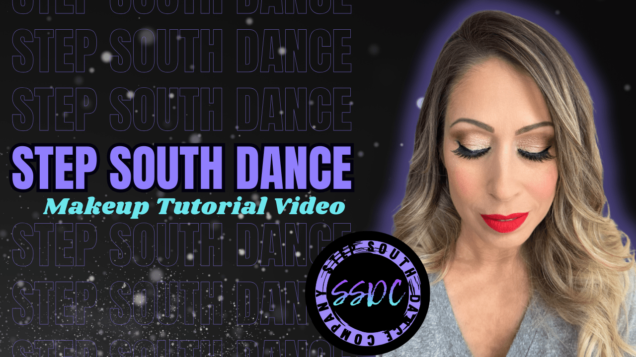 Step South Dance Team Makeup Tutorial - Natural Smokey Eye & Red Lip - Glam Game Beauty