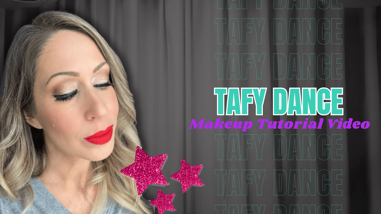 TAFY Dance Makeup Tutorial Video - Natural Smokey Eye, Blush, Red Lip & Magnetic Lashes - Glam Game Beauty