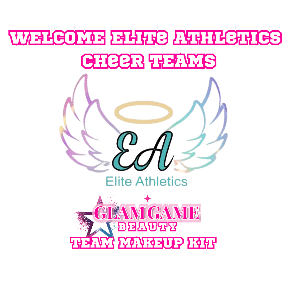 Elite Athletics Team Makeup Kit Pink Palette, Teal Liner, Contour