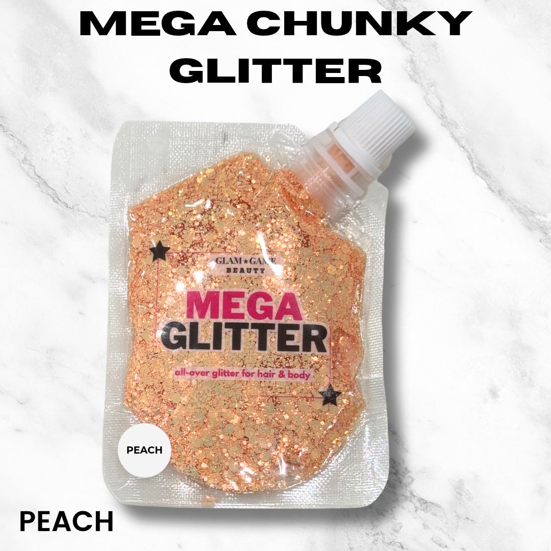 ECE Peach Chunky Mega Glitter