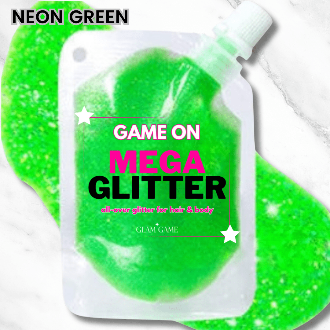 Cheer Force Neon Green Glitter - Glam Game Beauty