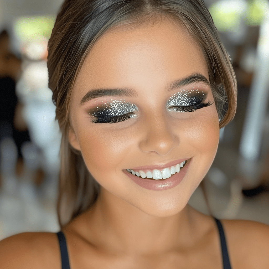 Cheerleader Smokey Eyeshadow Palette – Silver & Grey Glitter & Matte - GlamGameBeauty.com