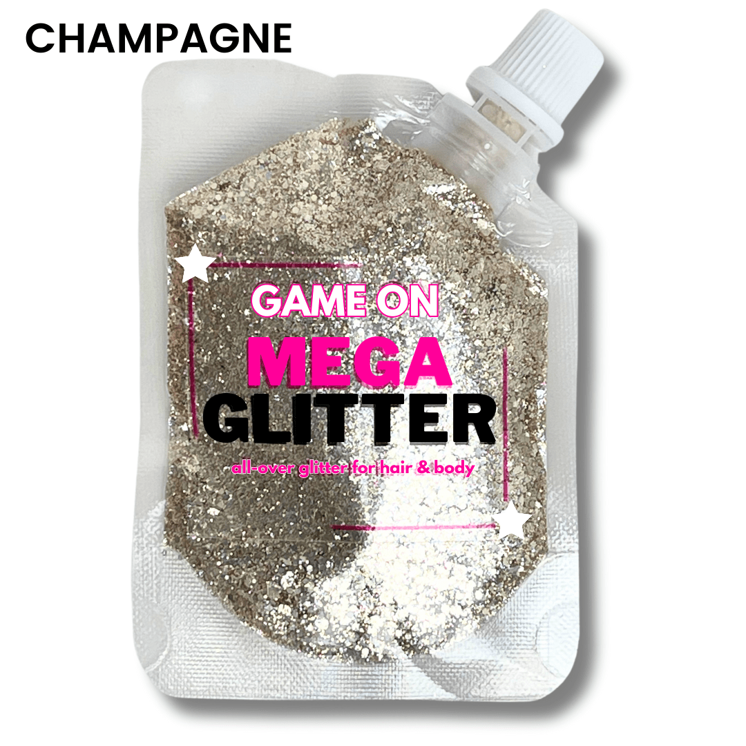 Chunky Glitter for Cheerleaders – Face, Body & Hair | 14+ Colors - GlamGameBeauty.com