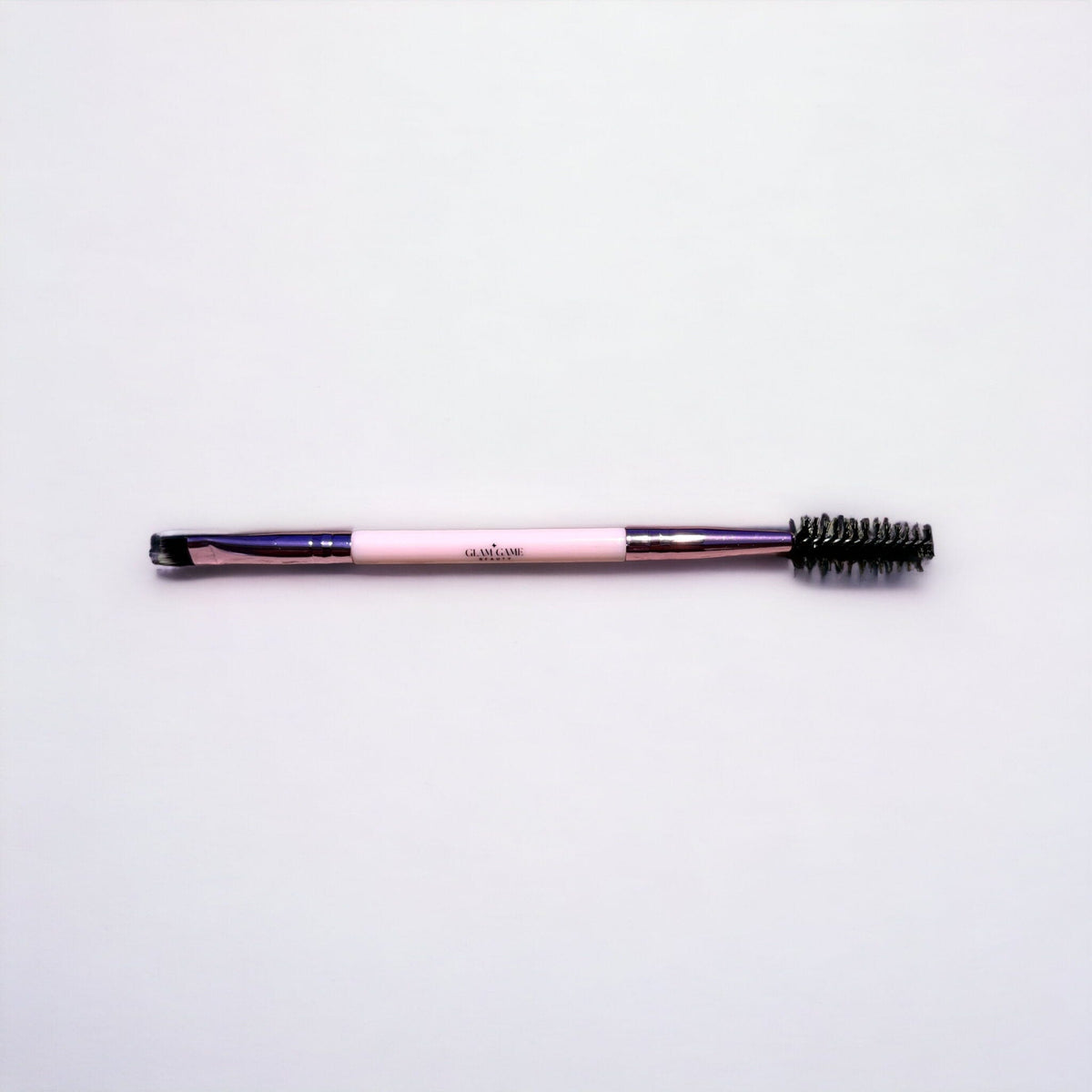 Dual - Ended Angled Eyebrow Brush - GlamGameBeauty.com