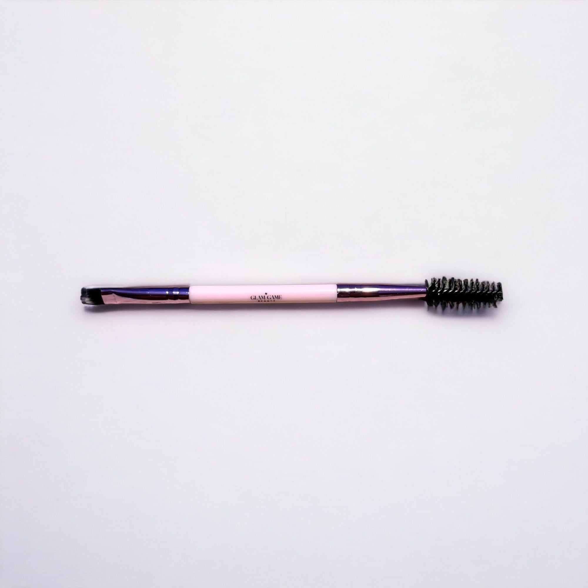 Dual - Ended Angled Eyebrow Brush - GlamGameBeauty.com