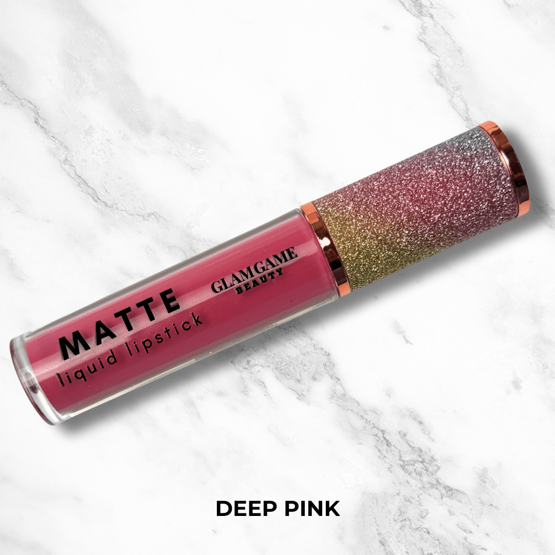 Elite Athletics Matte Liquid Lipstick - Deep Pink Color - Glam Game Beauty