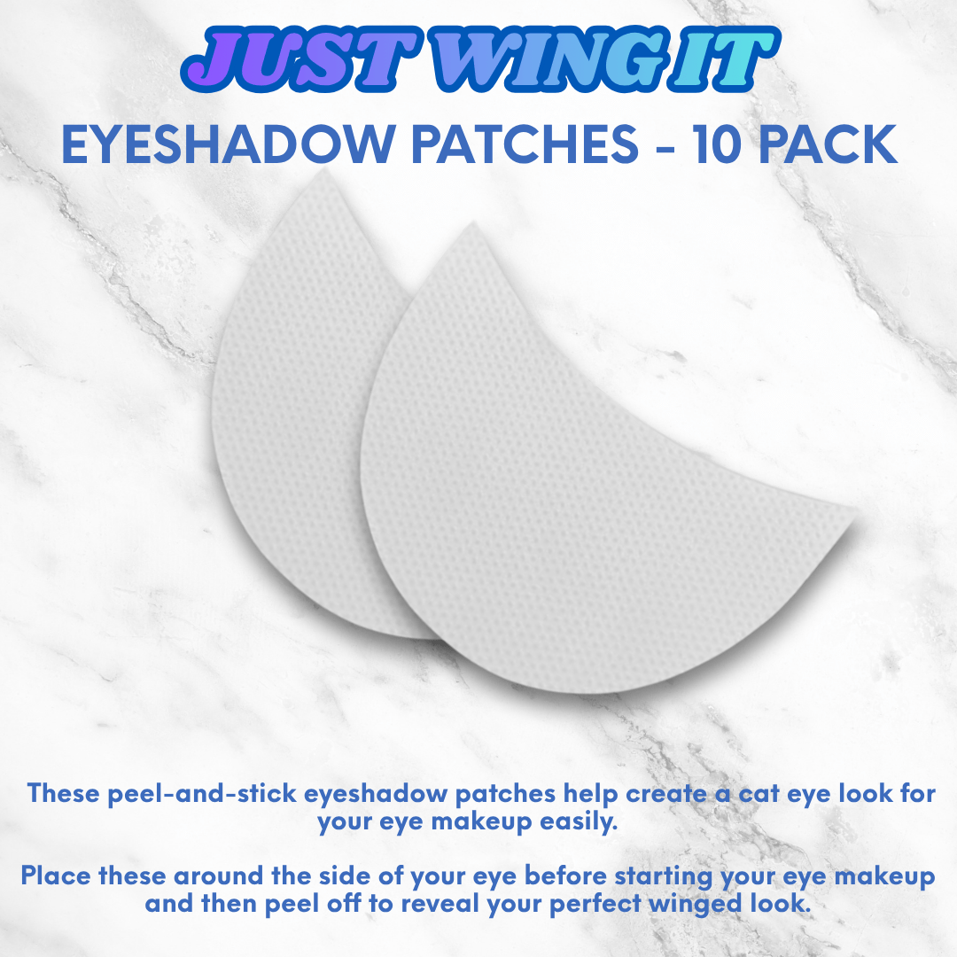 Eyeshadow Shield Patches for Cheer Makeup, Cat Eye and Winged Looks - Glam Game Beauty