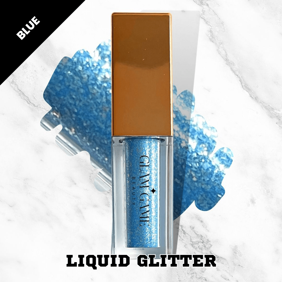 GTFL Liquid Glitter Eyeshadow – Blue Color - Glam Game Beauty