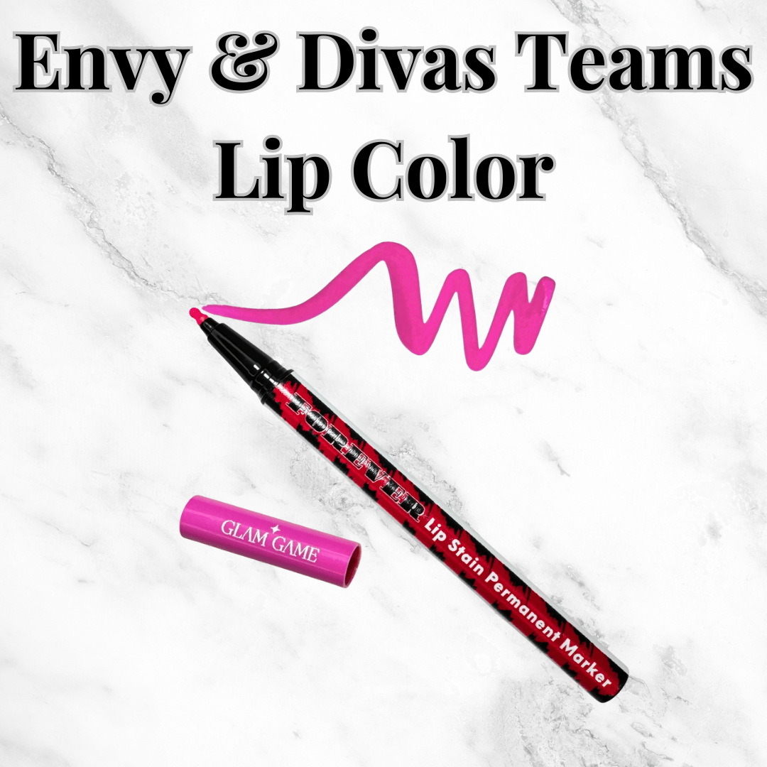 Icon Cheer - Envy/Divas Team - Forever Lip Stain - Fuchsia Color - Glam Game Beauty