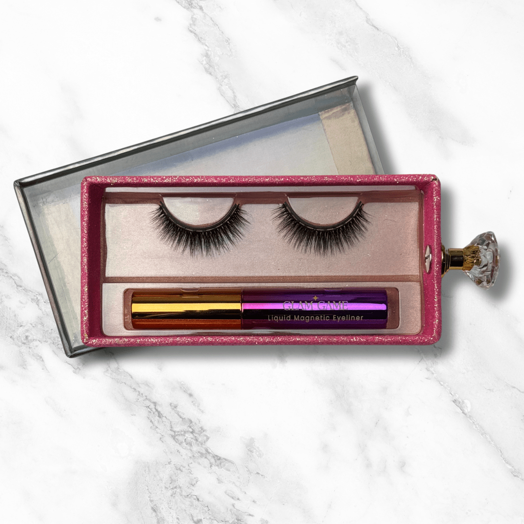 Luscious Magnetic Lash & Liner Set – Mid - Length Round Eye + Volume for Cheerleaders - GlamGameBeauty.com