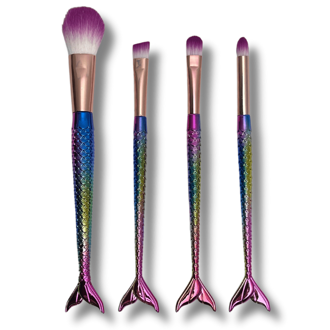 Mermaid Makeup Brush Set - GlamGameBeauty.com