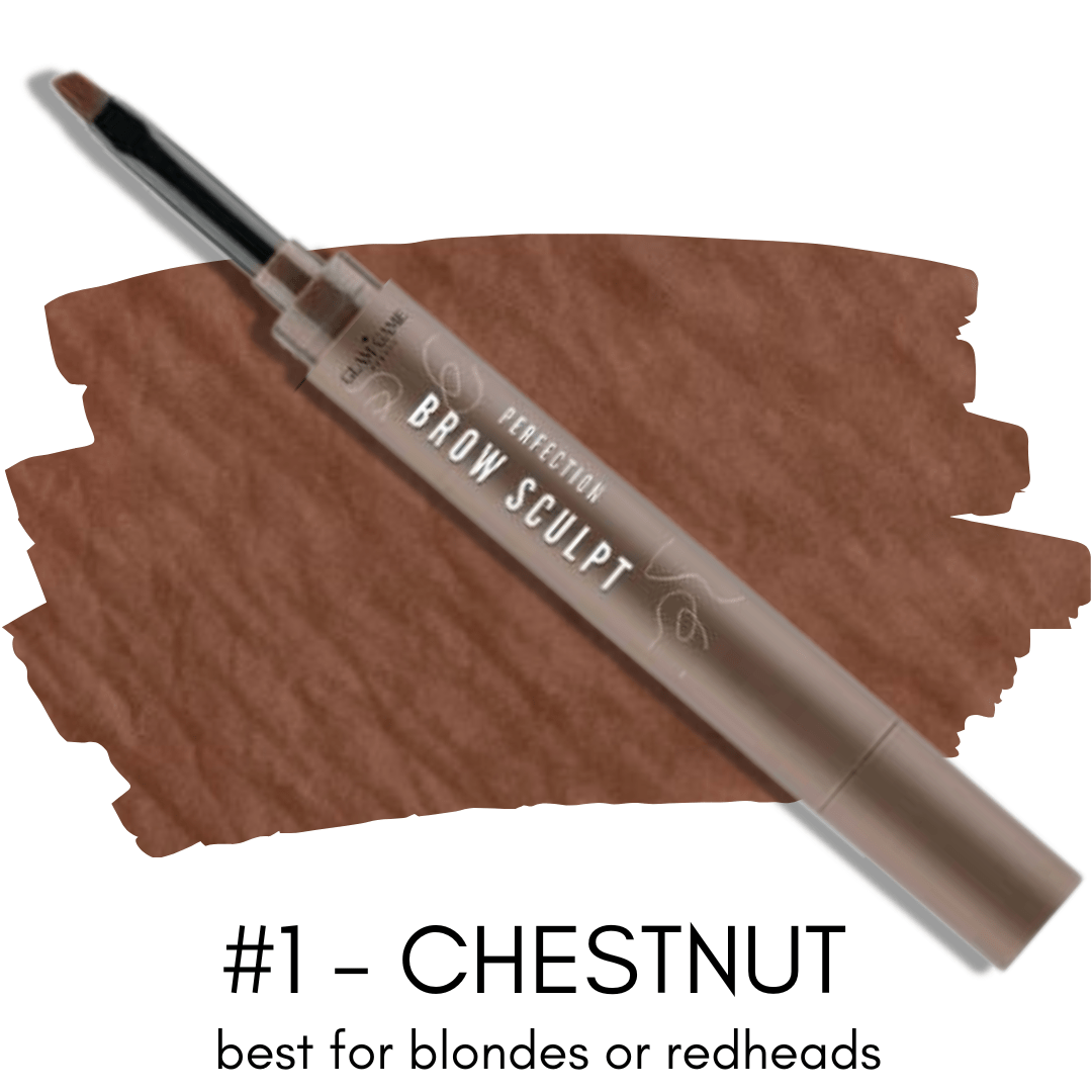 Perfection Brow Sculpt Brow Pomade and Angled Brush in Chestnut