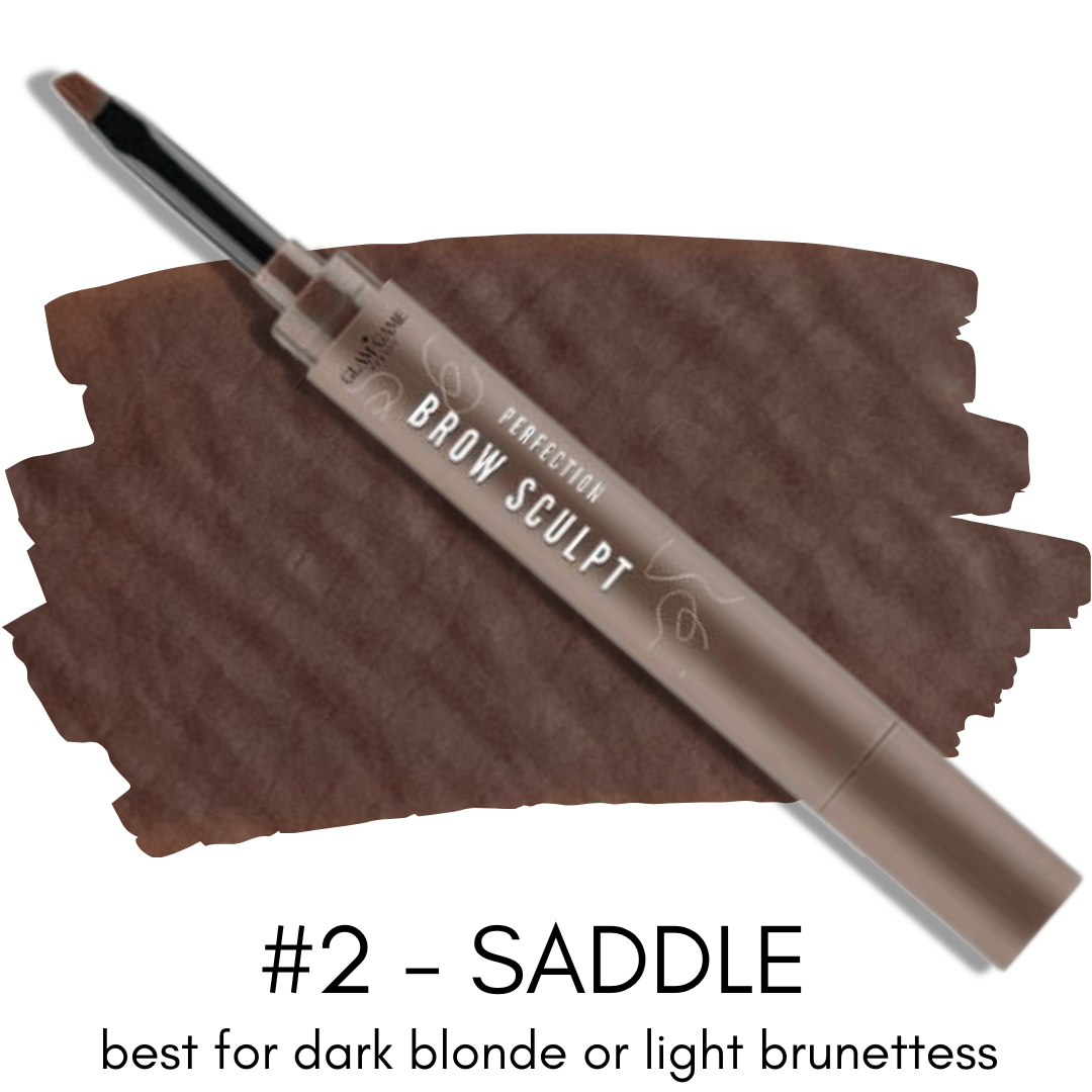 Perfection Brow Sculpt Brow Pomade and Angled Brush in Saddle