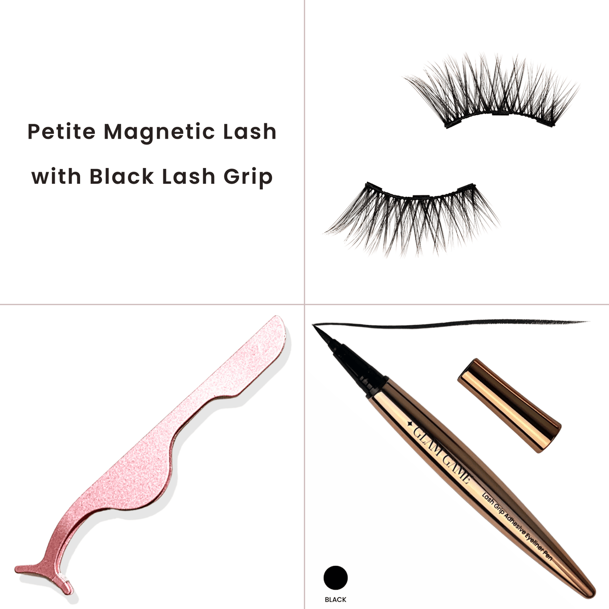 Petite Lash &amp; Lash Grip Eyeliner Kit - Choose Your Color - GlamGameBeauty.com