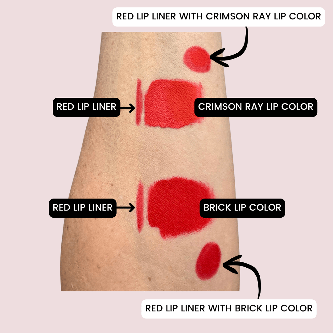 RTCC Precision Lip Liner Pencil - Red Color - Glam Game Beauty