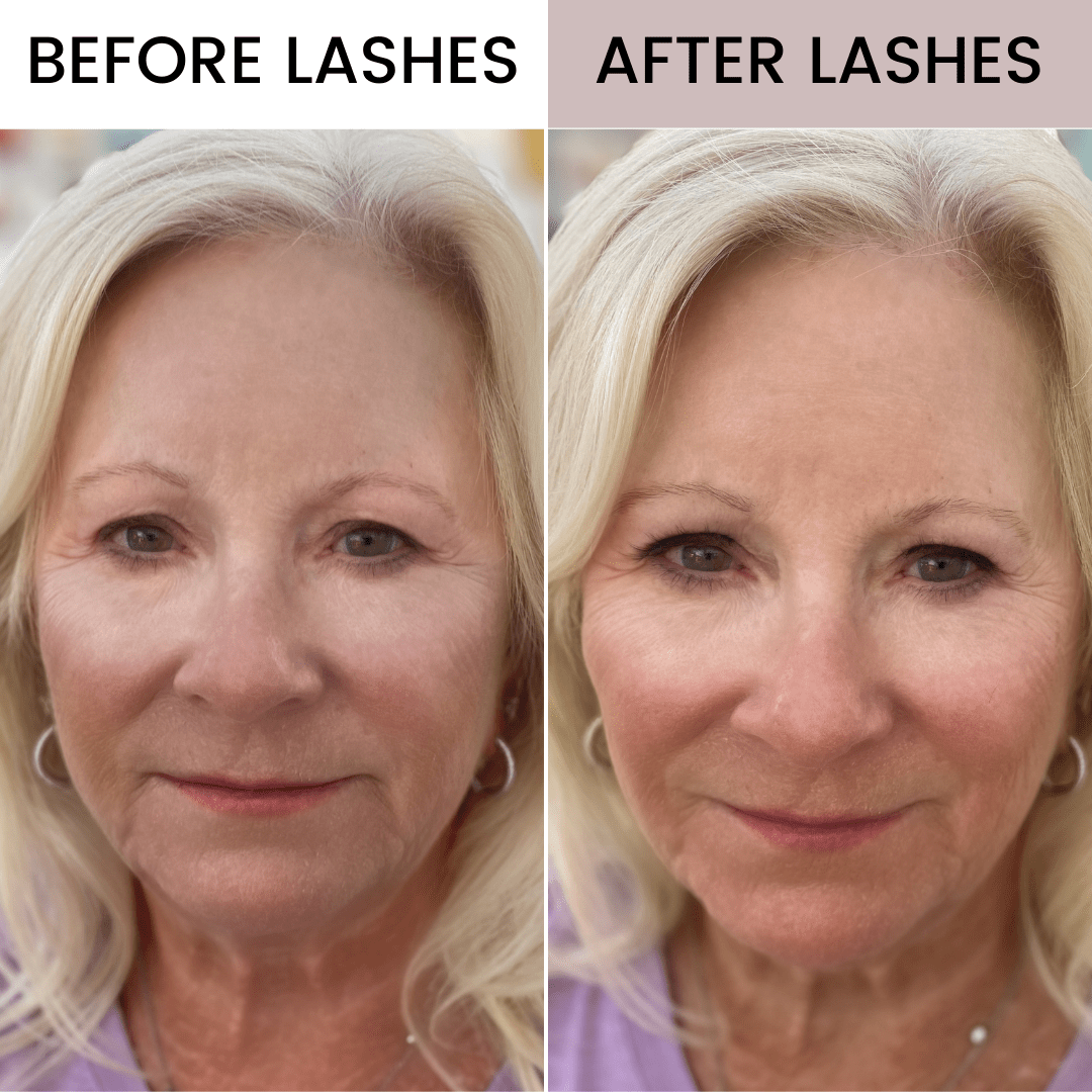 Very Natural Lash Picture Before and After - SKV