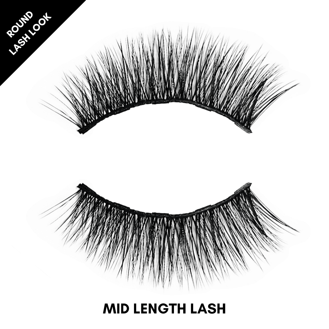 Bashful Magnetic Lash & Liner Set – Full - Length Round Eye for Cheerleaders - GlamGameBeauty.com