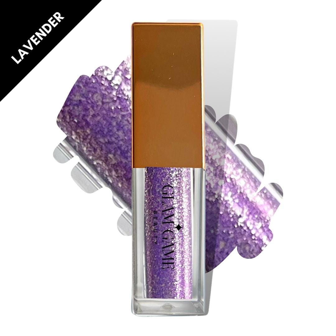 Liquid Glitter Eyeshadow Lavender Natural Magnetic Lashes 00850013837786