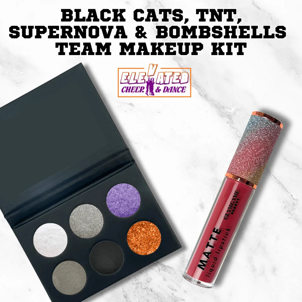 Elevated Cheer and Dance kit with a six-color palette and lip color