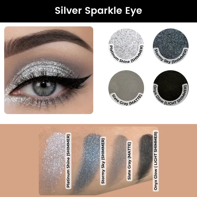 Shade guide for Silver Shimmer