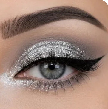 Silver Shimmer makeup inspiration